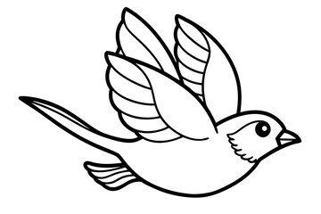 Fototapeta premium vector illustration of a bird