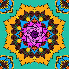 abstract background with flowers