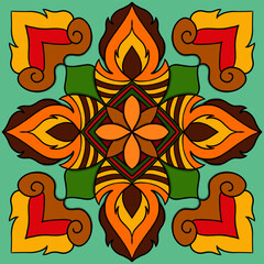 seamless pattern with flower