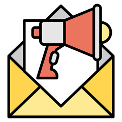 Email Marketing lineal color icon