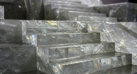 Abstract glass blocks pattern