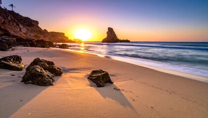 Sunrise over a tranquil beach (5)