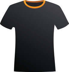 black t shirt vector