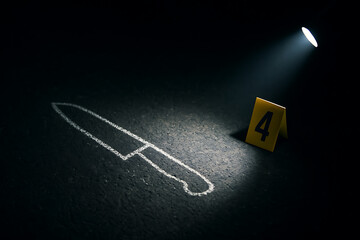 knife chalk true crime