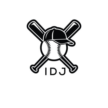 IDJ Modern Sports Company logo. IDJ Baseball Company design for entrepreneur and business. IDJ Team Branding best icon. 

