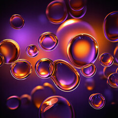 Luxurious Cluster of Illuminated Glass Bubbles