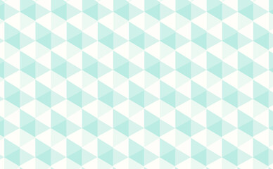 Fototapeta premium A calming and clean pattern of light blue and white triangles. This geometric design creates a soothing and modern background.
