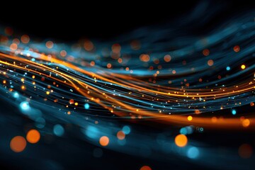 Abstract swirling patterns of light