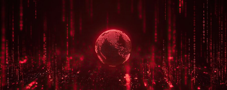 Digital Earth in Red Light - Powered by Adobe