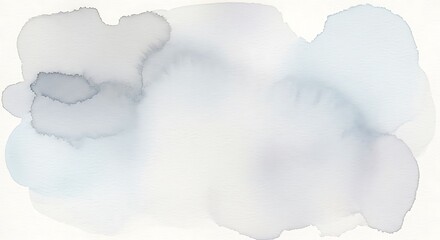 Abstract Watercolor Wash of Soft Blues and Grays