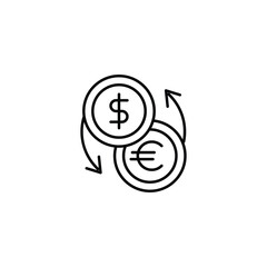 Money Finance Business Line Icon