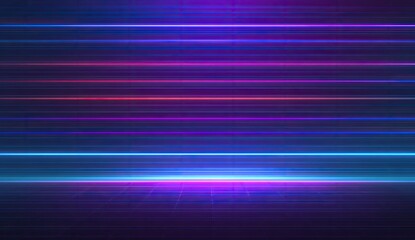 Abstract vibrant neon light streaks