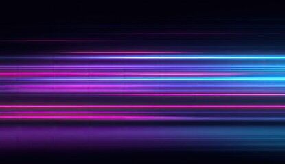 Abstract neon light streaks