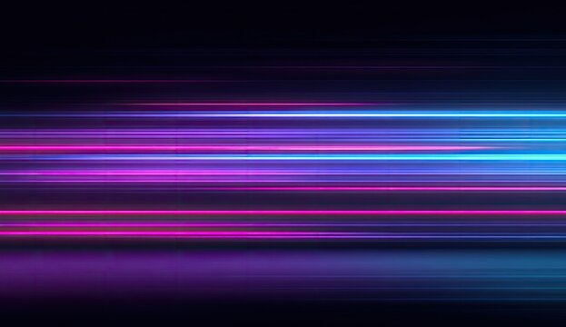 Abstract neon light streaks