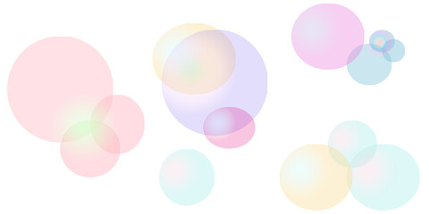 Transparent and sparkling colorful bubbles create a vibrant soap bubble effect, perfect for graphic design, decorative backgrounds, print, and digital projects that require a fun and refreshing touch.