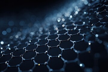 Abstract hexagonal molecular structure