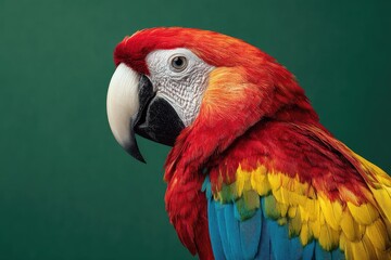 Fototapeta premium Close-up of a vibrant macaw (1)