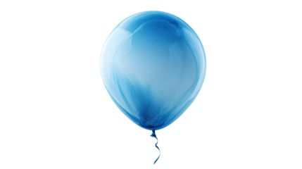 blue balloon isolated on white background