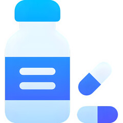 Stay healthy with medical capsules and bottle, promote well-being, and healthcare awareness with this clean, modern design for clinics and pharmacies