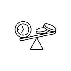 Money Finance Business Line Icon