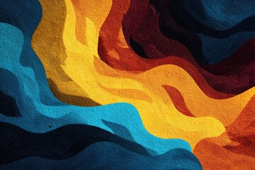 Abstract textured color waves