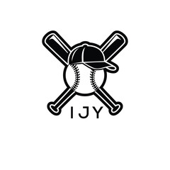 IJY Modern Sports Company logo. IJY Baseball Company design for entrepreneur and business. IJY Team Branding best icon. 
