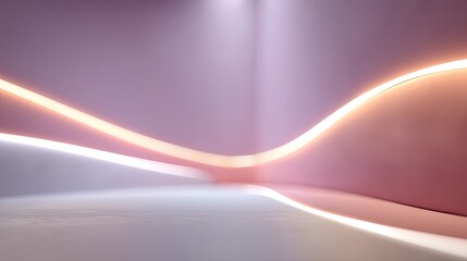 Abstract Purple Neon Background Glowing Digital Line Illustration of Wavy Lines and Light Streaks for Modern Designs and Technology Concepts