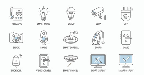 Innovative Solutions for Modern Living, Technology Showcase, Indoor Environment, Informative Illustration