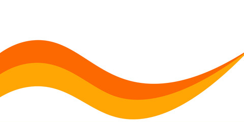 Vector orange line background curve element with white space for text and message design, overlapping layers, vector