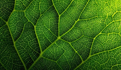 Close-up view of a vibrant green leaf (1)