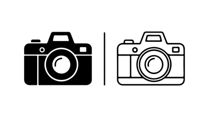 Two distinct camera icons representing photography and digital imaging.