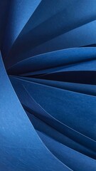 Abstract blue folded shapes