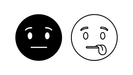 Two Emojis Sad and Tongue Out.