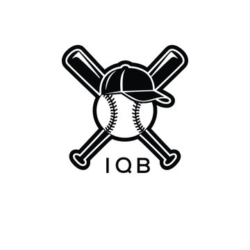 IQB Modern Sports Company logo. IQB Baseball Company design for entrepreneur and business. IQB Team Branding best icon. 
