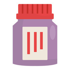 Colorful supplement bottle on a clean surface, with soft shadows and a minimalist background