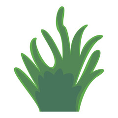 Vibrant green plant leaves showcasing natural beauty and freshness against a white background