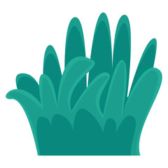 Vibrant green foliage with abstract shapes creating a lush, natural background for design use