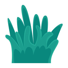 Vibrant green foliage with varying leaf shapes and sizes against a clean white background (1)