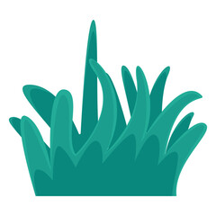 Vibrant green foliage with varying leaf shapes and sizes against a clean white background (2)