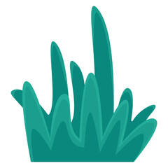 Vibrant green foliage with elongated leaves against a clean white background, ideal for nature themes