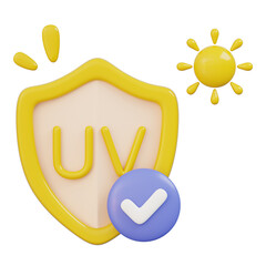 UV shield approved in sunny ambiance