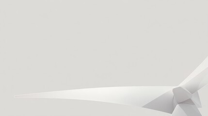 Fototapeta premium Close-up of a Clean Modern White Wind Turbine Blade
