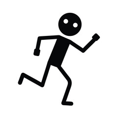 Animated Running Stickman Icon