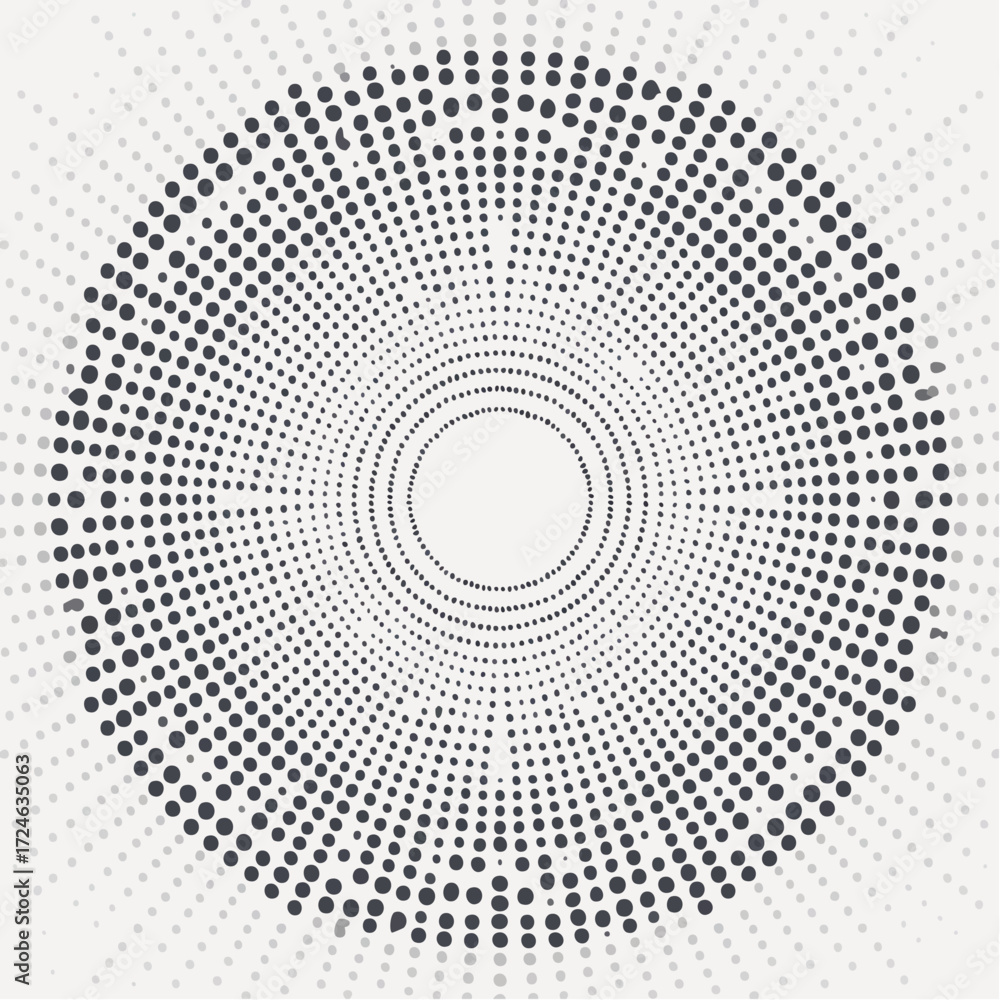 Aufkleber a mesmerizing abstract vector design with a vibrant swirling pattern of colorful dots perfect for mo