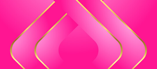 Elegant Pink and Gold Geometric Background – Luxury Abstract Design