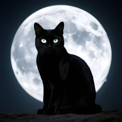 Obraz premium cat in the night