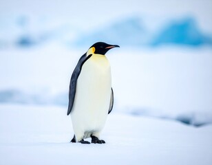 Fototapeta premium Emperor Penguin on Antarctic Ice