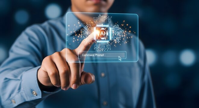 Exploring artificial intelligence ai technology with command prompt interface for innovation future