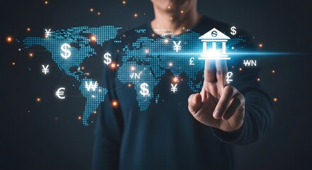 Global banking and finance technology solutions for international currency exchange online access