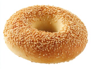 Sesame bagel, whole, isolated